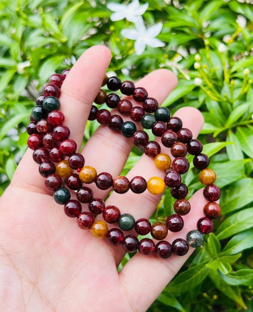 Ý Nghĩa Vòng Thạch Anh Tóc Tam Tài 2 đá phong thủy