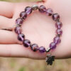 Vòng Thạch Anh Tím Mix Charm Bạc