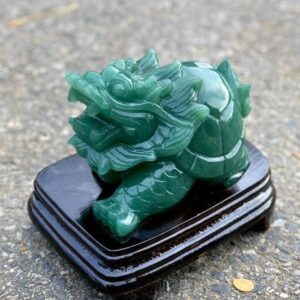 tượng long quy đá flourite