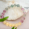 vòng đá fluorite tím xanh tự nhiên phong thủy trí tuệ Phước Lộc Đà Nẵng