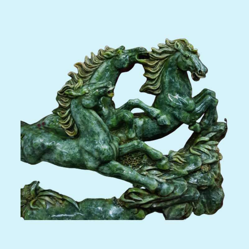 Cặp Ngựa Đá Phong Thủy Mệnh Mộc: Màu Nào Hợp? Đặt Ở Đâu Tốt Nhất? 4 ngua da phong thuy 2