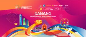 Banner chính thức lễ hội pháo hoa quốc tế Đà Nẵng DIFF 2026 United Horizons