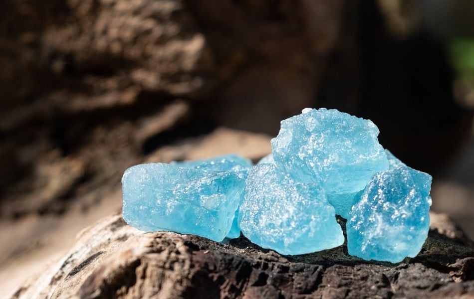 Đá vụn aquamarine phong thủy Phước Lộc Đà Nẵng