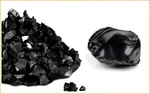Khối đá obsidian tự nhiên phong thủy Phước Lộc Đà Nẵng