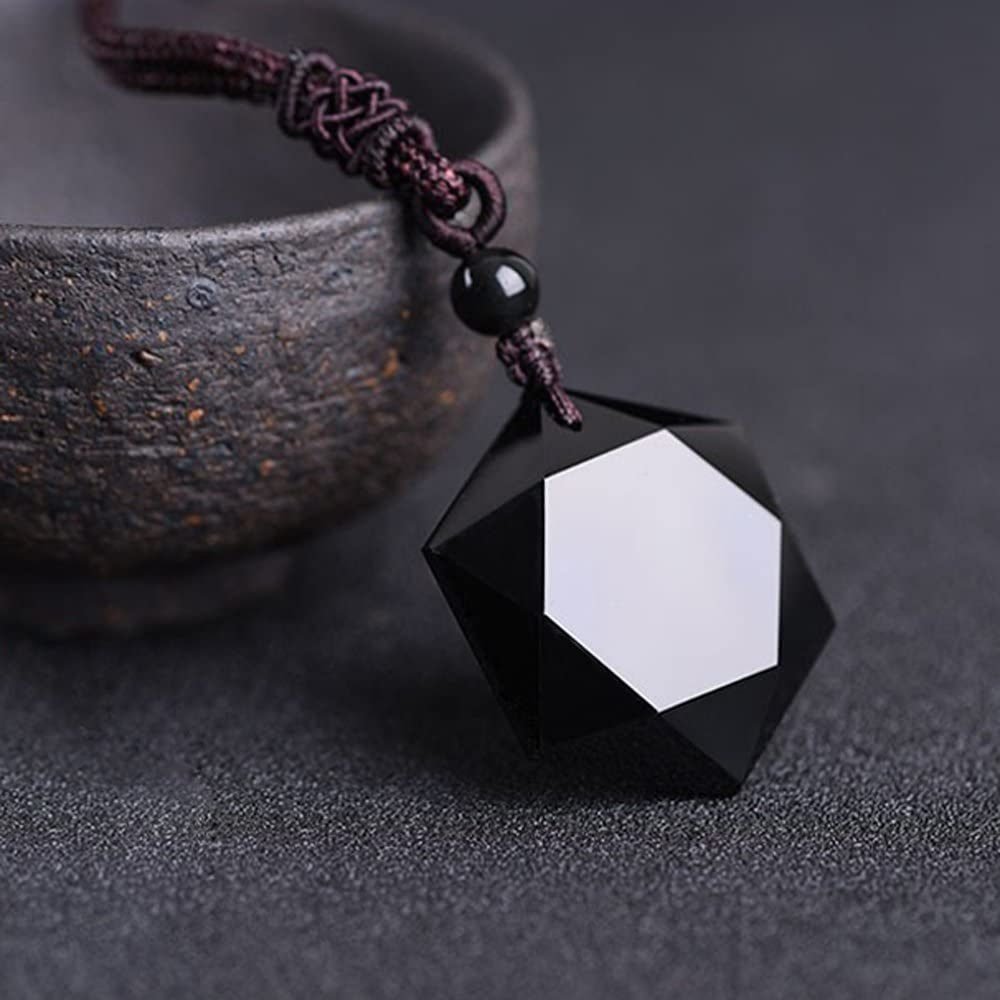 mặt dây chuyền đá obsidian phong thủy Phước Lộc Đà Nẵng
